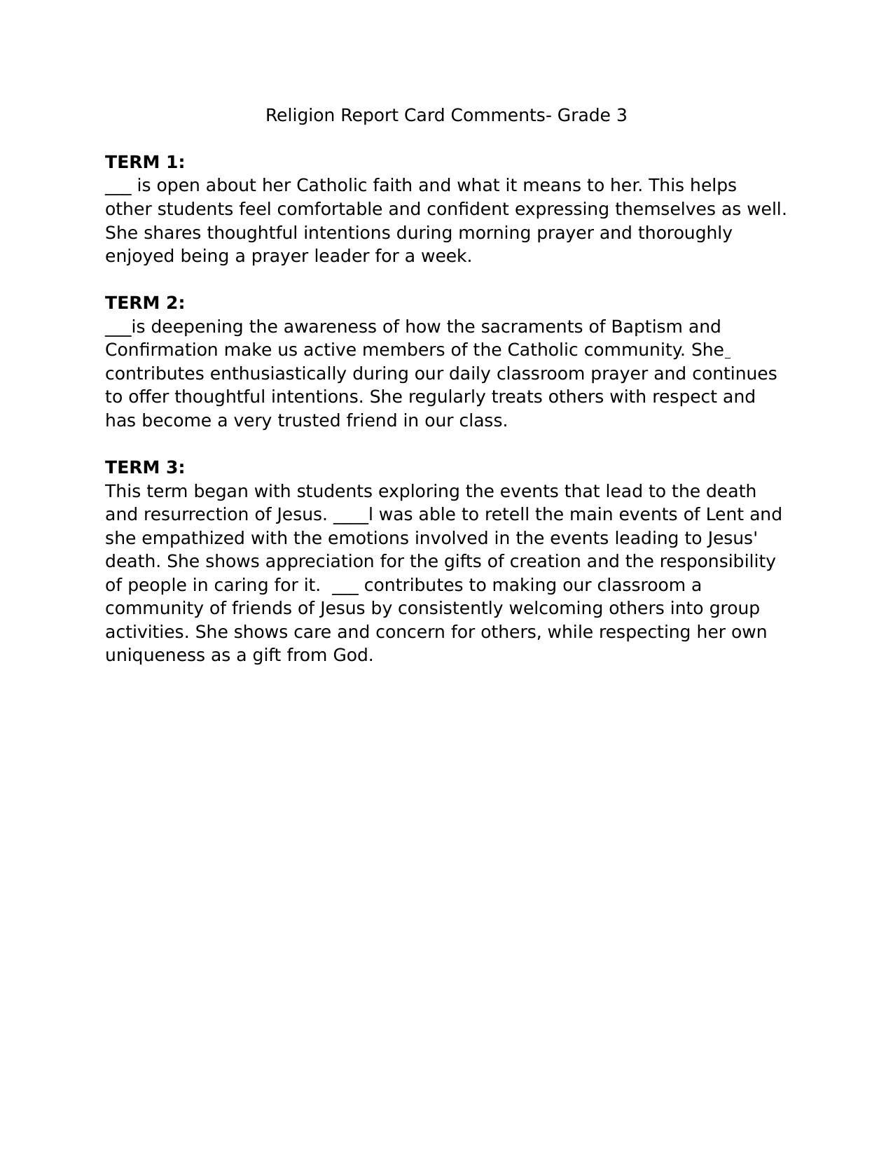 Pinchinthaka Lionel On Buddhsm | Report Card Comments With Report Writing Template Ks1