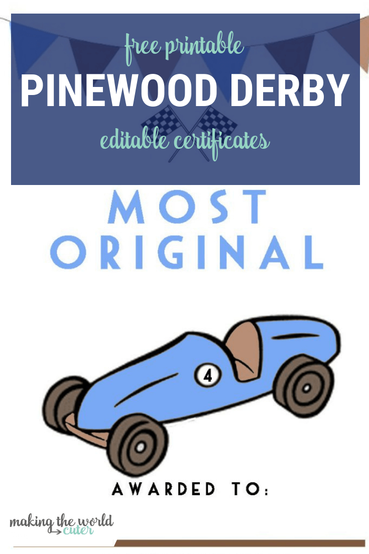 Pinewood Derby Certificates Within Pinewood Derby Certificate Template