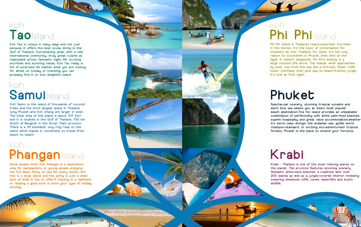 Pinfarideh On Brochure Design | Travel Brochure Design In Island Brochure Template