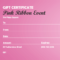 Pink Ribbon Gift Certificate With Pink Gift Certificate Template