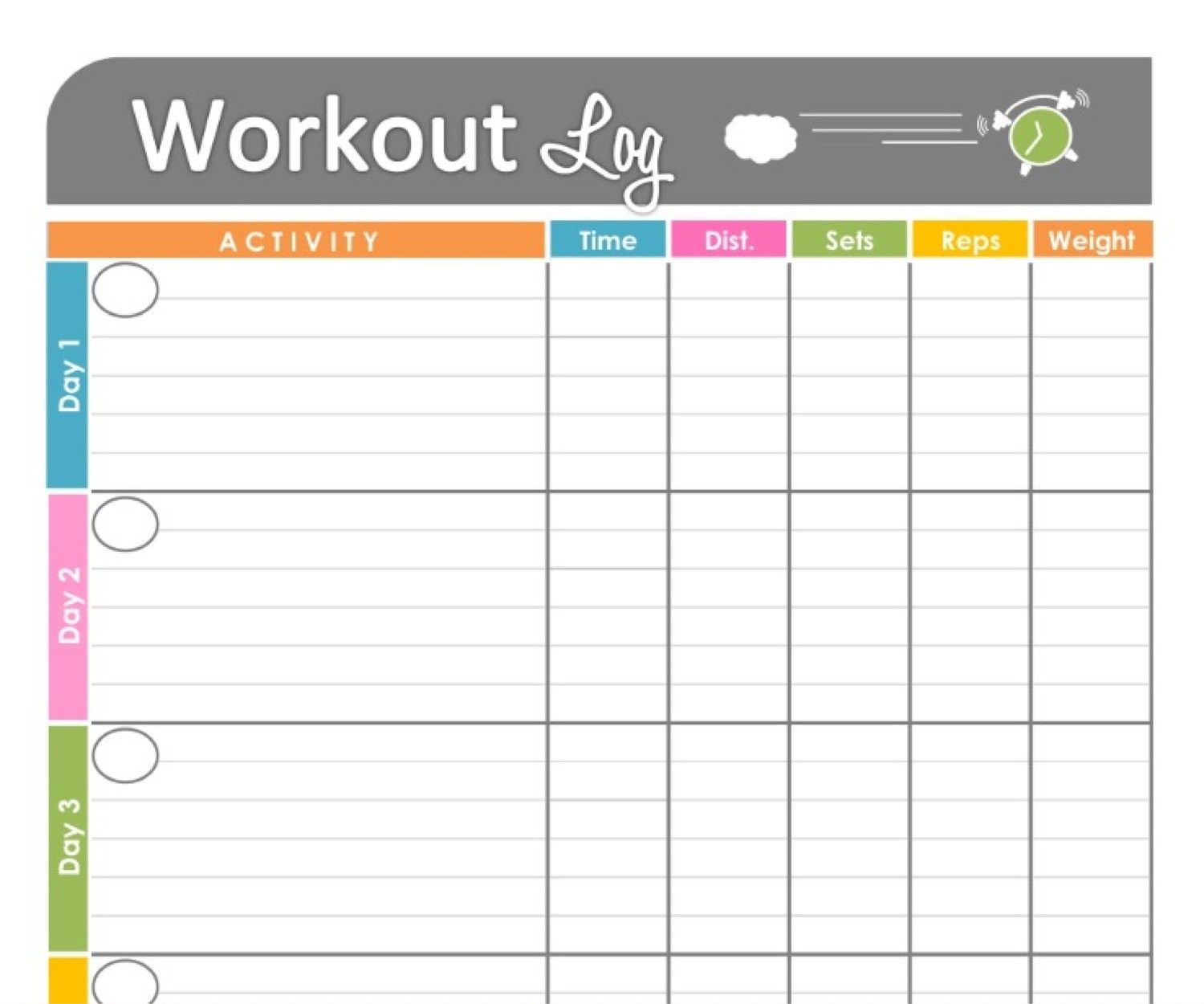 Pinkristy Winburn Revels On School Planners & Supplies Intended For Blank Workout Schedule Template