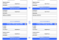 Pinlola Gambino On College Tips | Id Card Template, In inside In Case Of Emergency Card Template