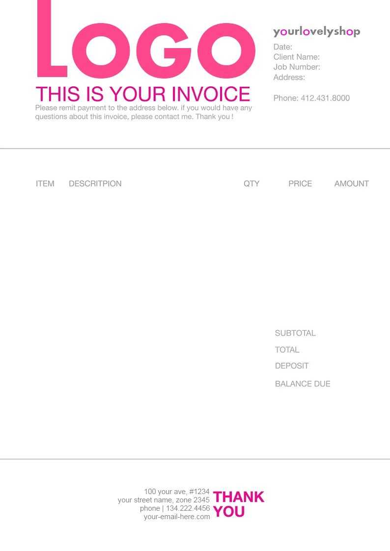 Pinmatthieu Smith On Invoices | Invoice Design Template Throughout Web Design Invoice Template Word