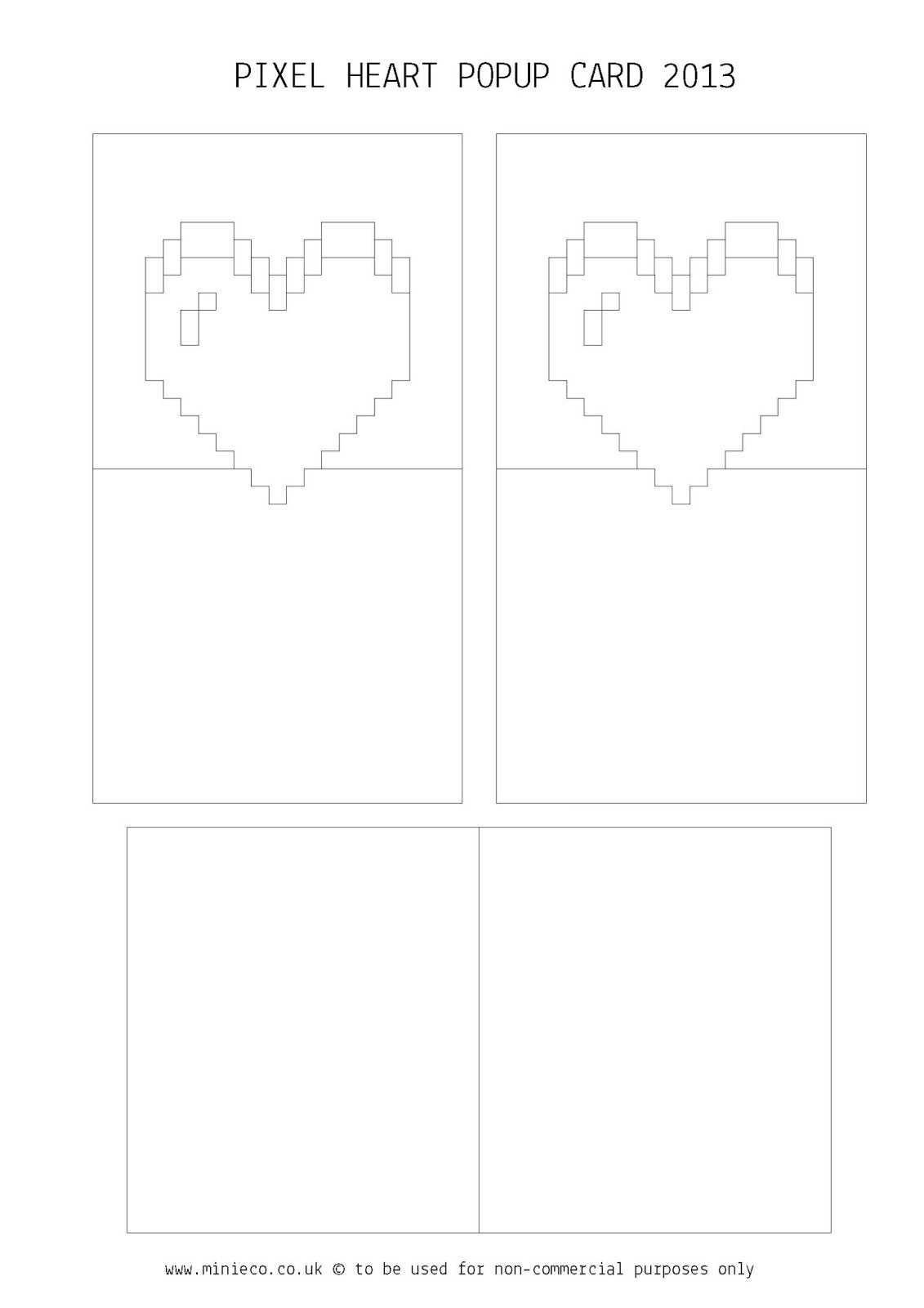 Pixel Heart Pop Up Card Template | Akhbarqatar Pertaining To Pixel Heart Pop Up Card Template