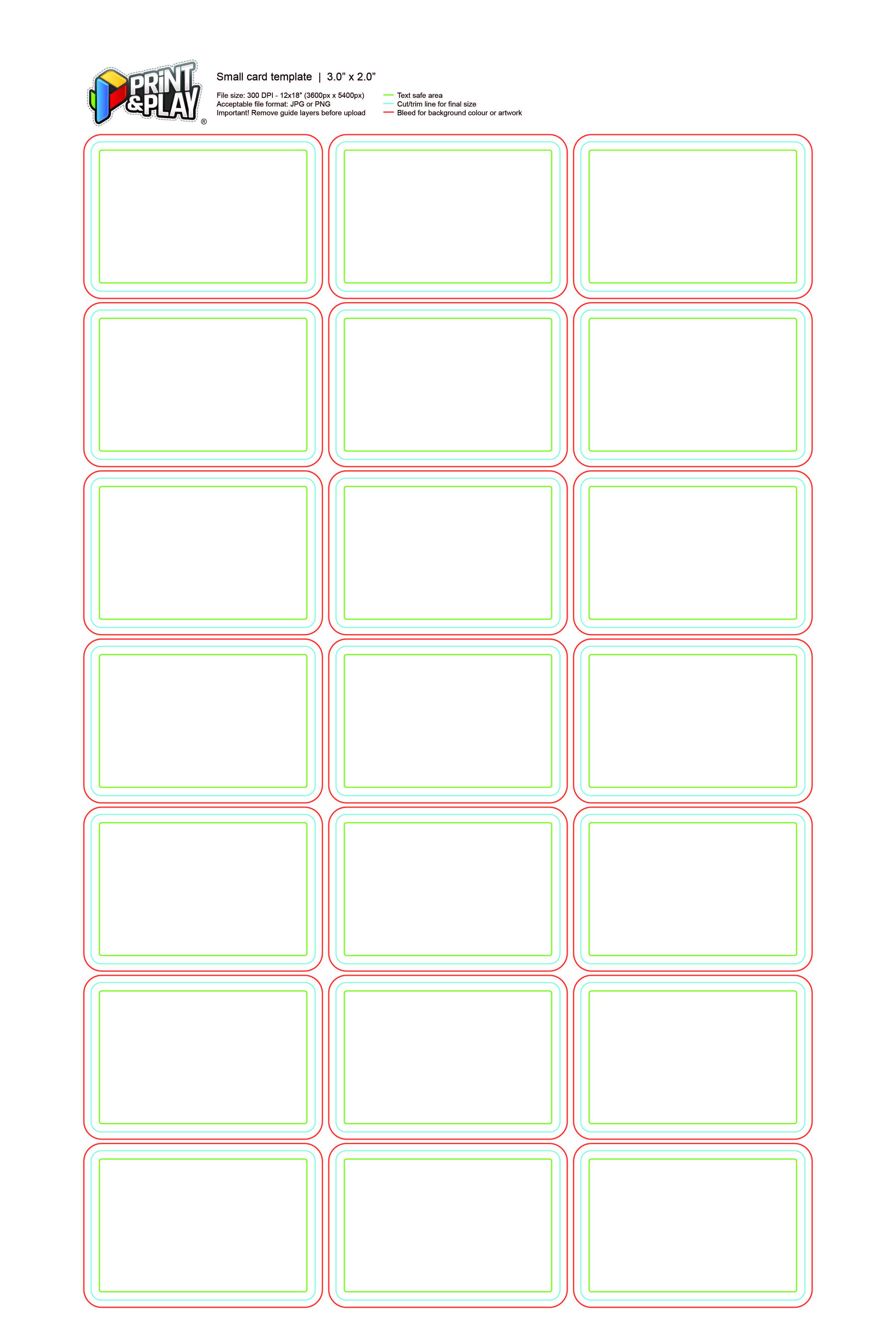 Playing Cards : Formatting & Templates – Print & Play In Blank Playing Card Template