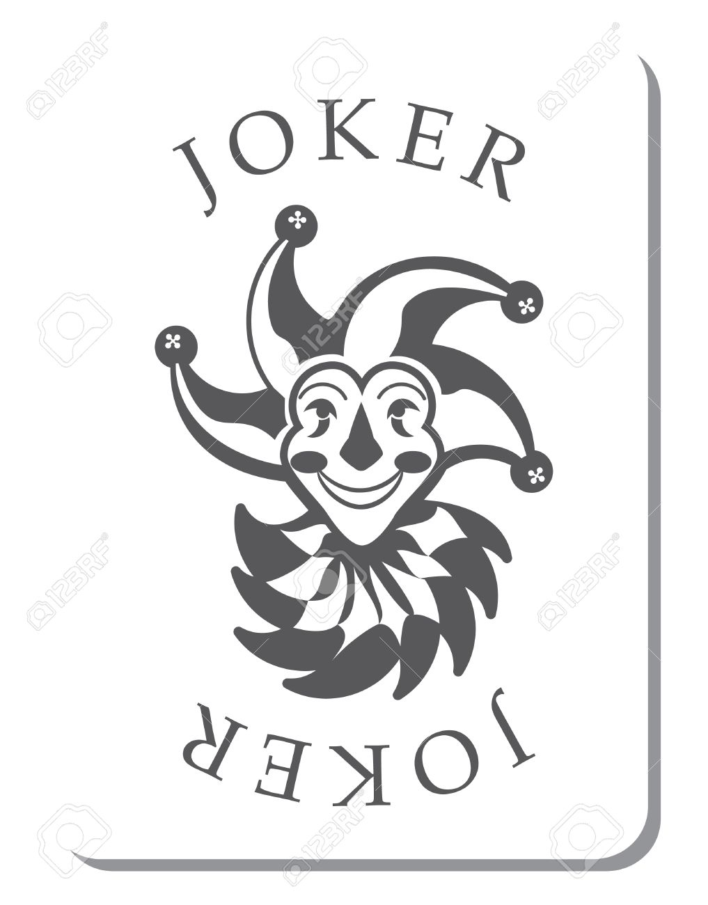 Playing Cards With The Joker From A Deck Of Playing Cards Regarding Joker Card Template