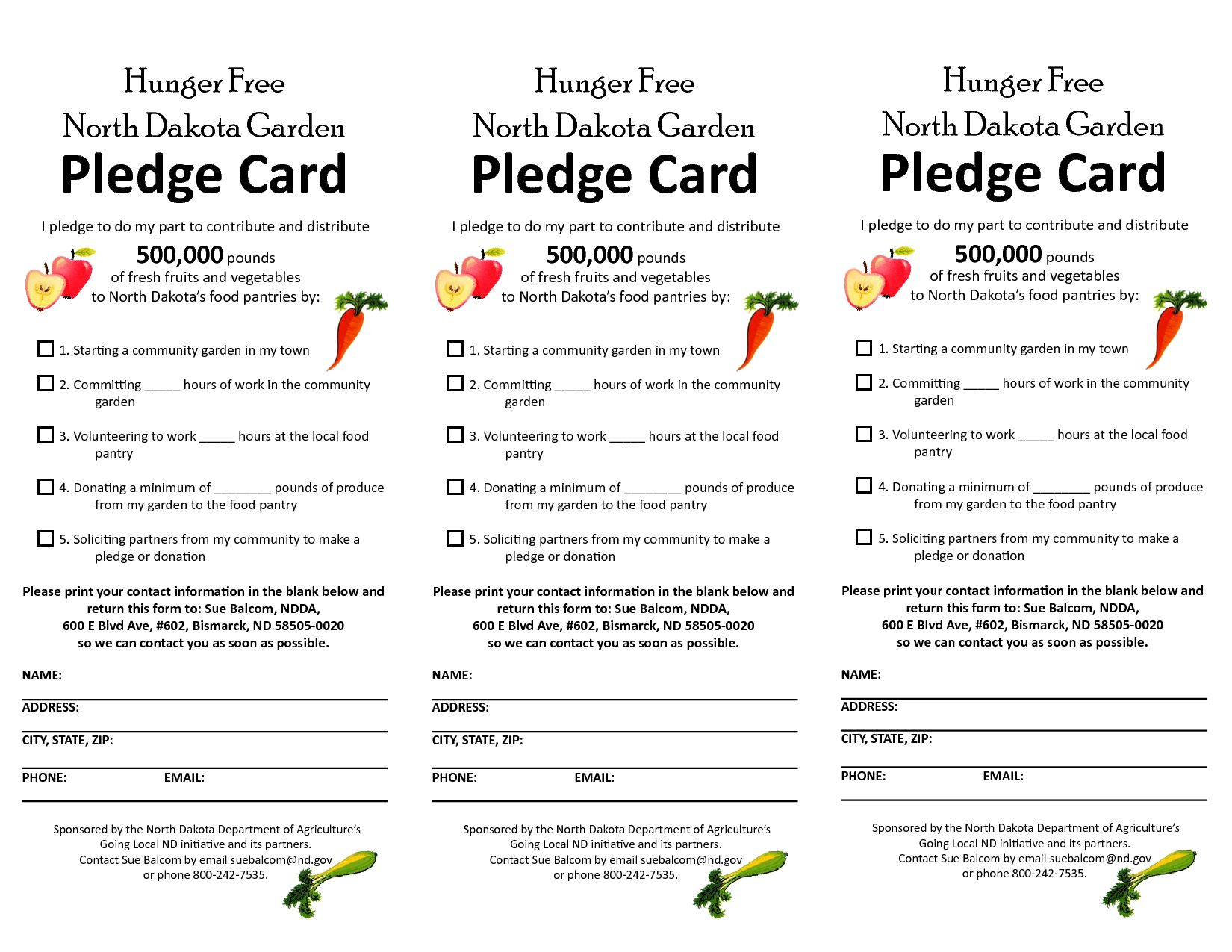 Pledge Sheet Template | Glendale Community Regarding Free Pledge Card Template