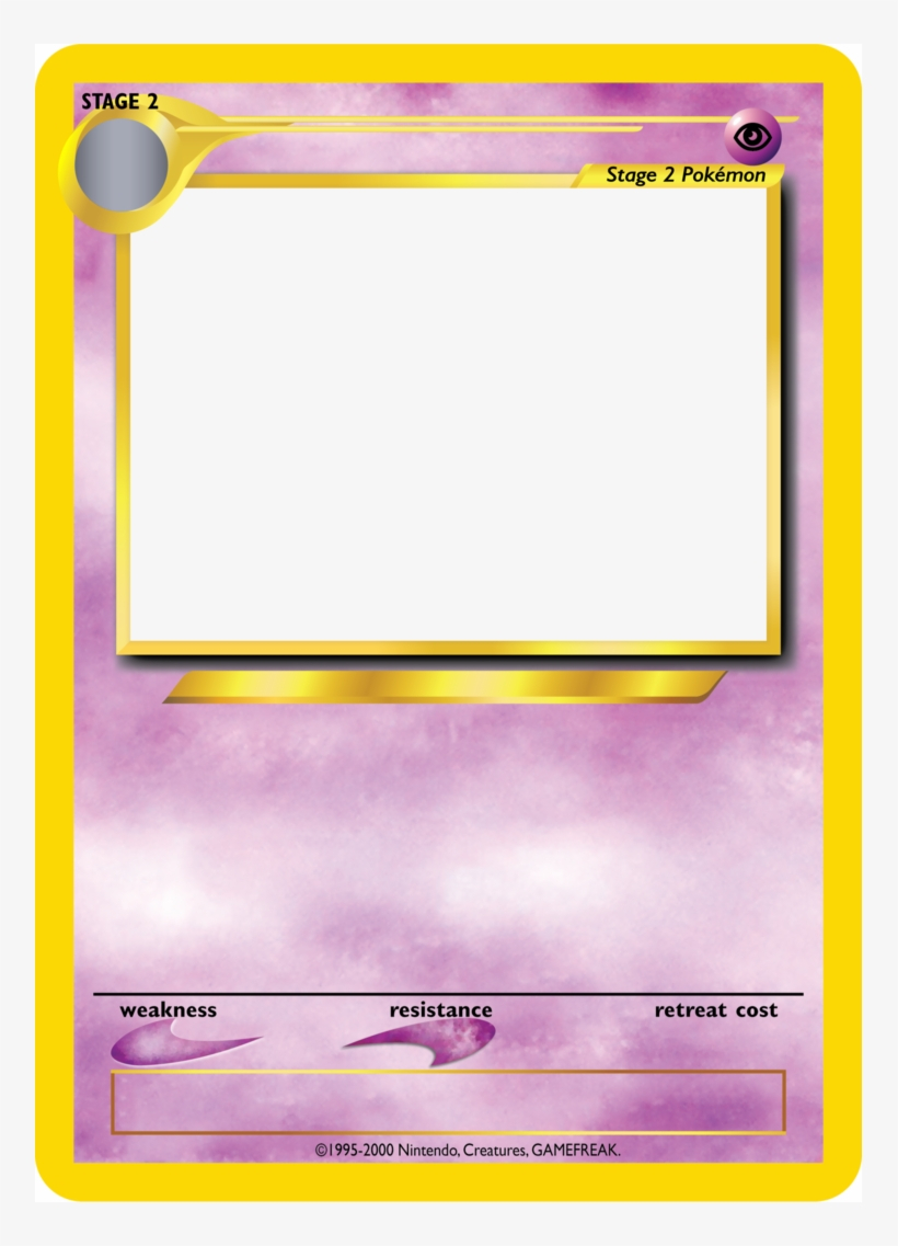 Pokemon Card Template Png - Blank Top Trumps Template For Top Trump Card Template