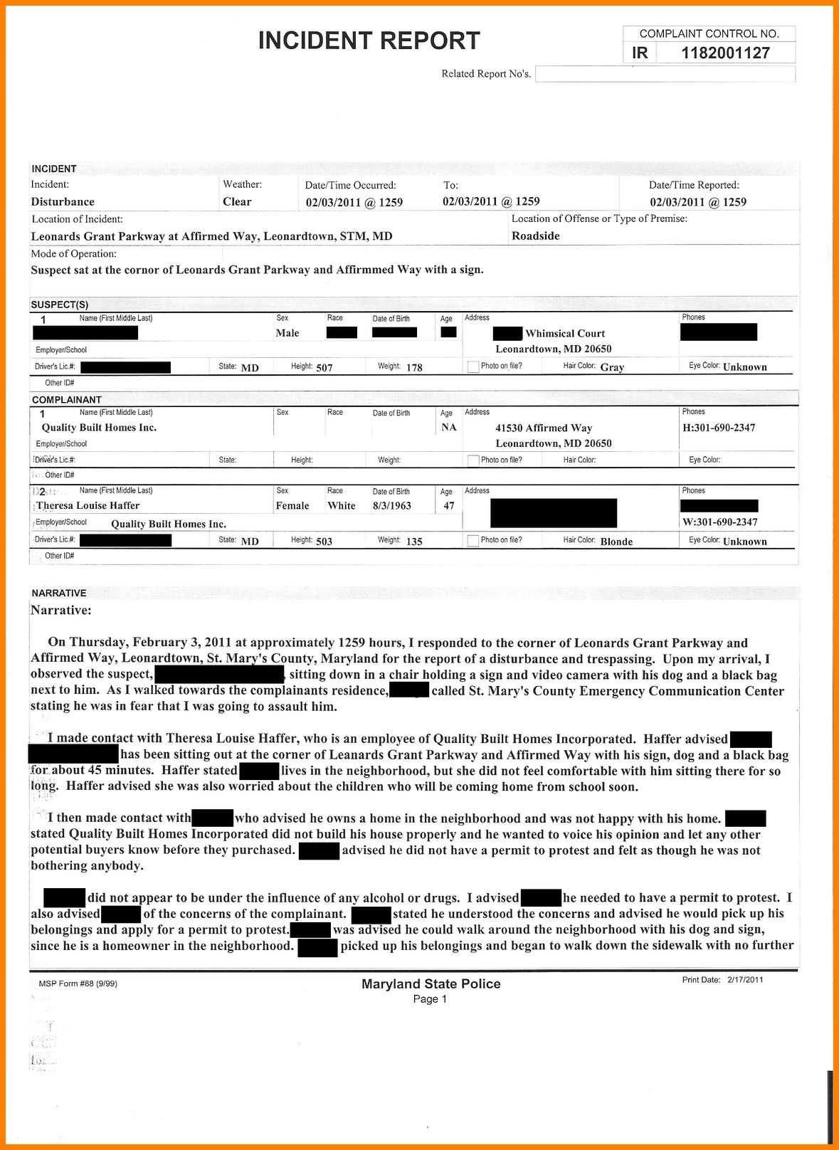 Police Report Template – Developing A Template Might Be A For Ir Report Template