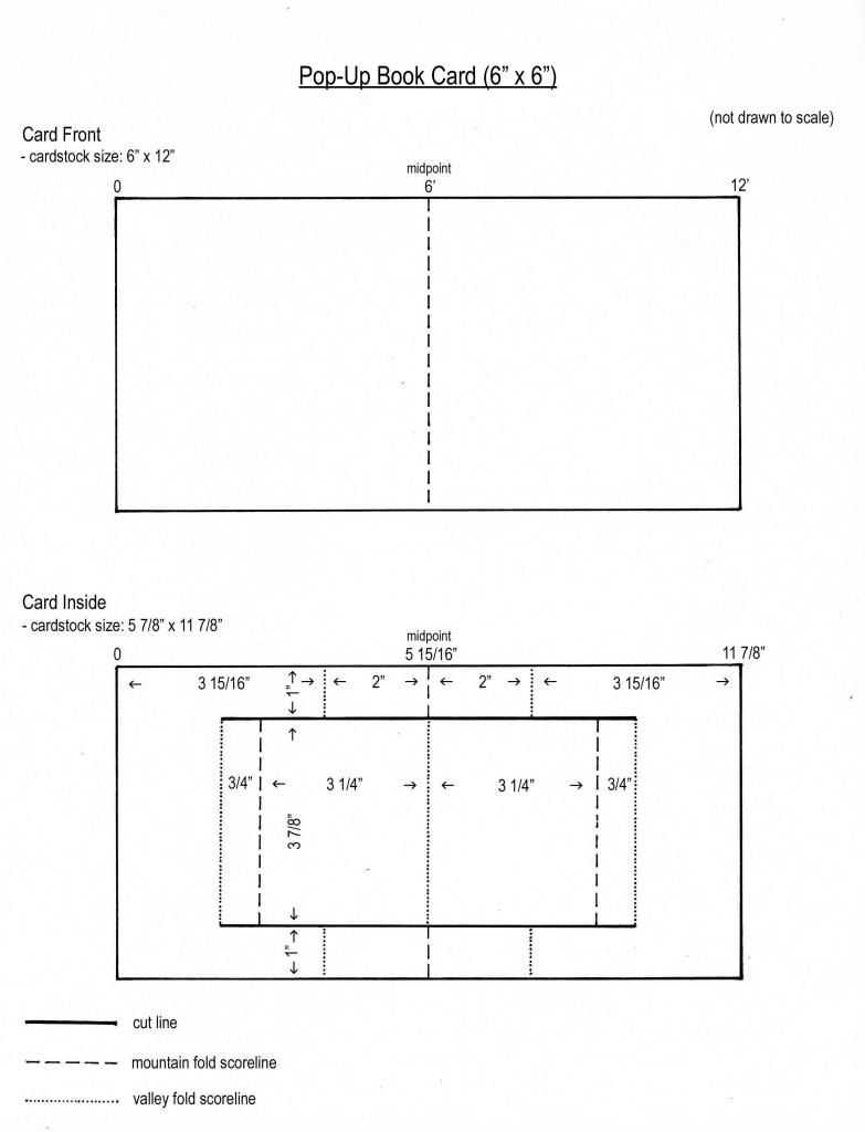 Pop Up Book Card Template From My Craft Room | Unique Layout Intended For Three Fold Card Template