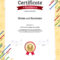 Portrait Certificate Template In Football Sport In Athletic Certificate Template
