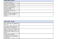 Post Conference Report | Templates At Allbusinesstemplates with Conference Report Template
