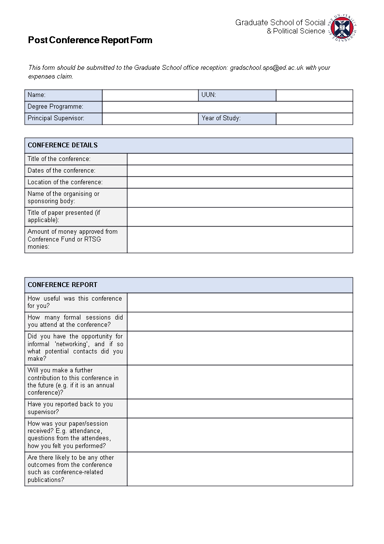 Post Conference Report | Templates At Allbusinesstemplates With Conference Report Template