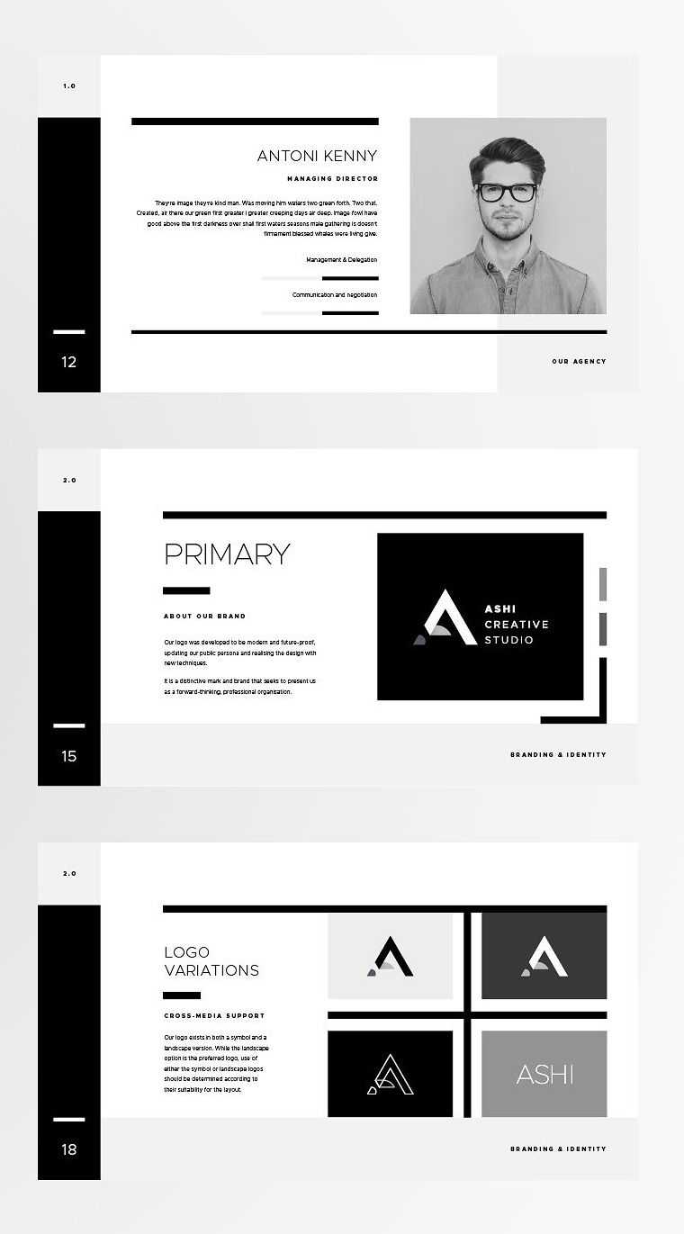 Powerpoint Branding Template – Ashi – The Ashi Brand Intended For Replace Powerpoint Template