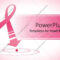 Powerpoint Template: Breast Cancer Awareness Pink Ribbon Pertaining To Breast Cancer Powerpoint Template