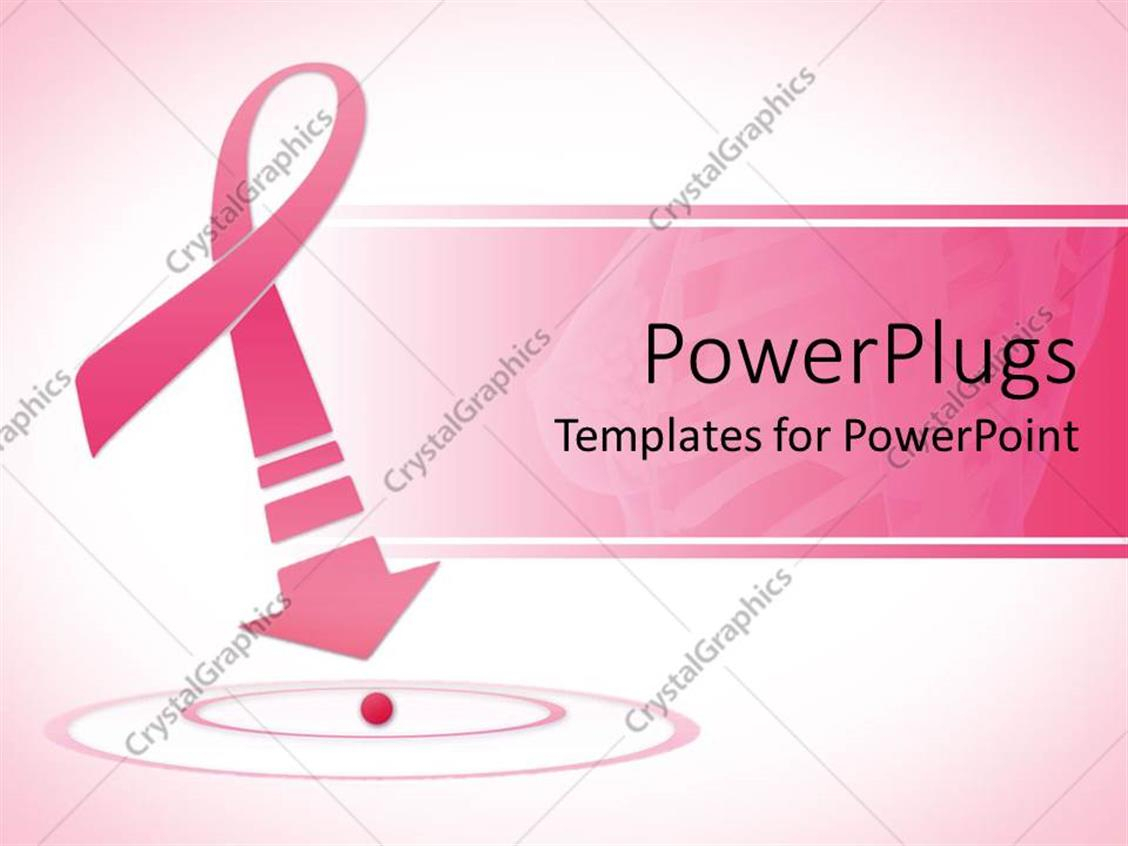 Powerpoint Template: Breast Cancer Awareness Pink Ribbon Pertaining To Breast Cancer Powerpoint Template
