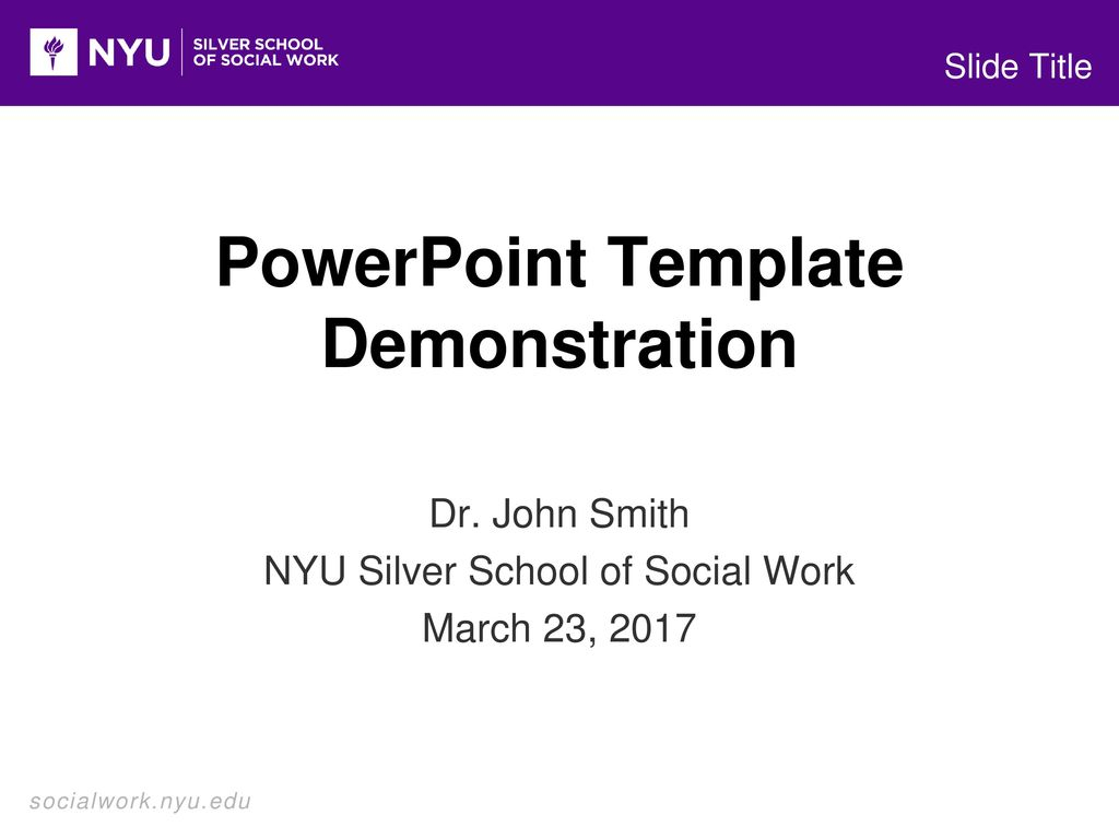 Powerpoint Template Demonstration – Ppt Download Within Nyu Powerpoint Template