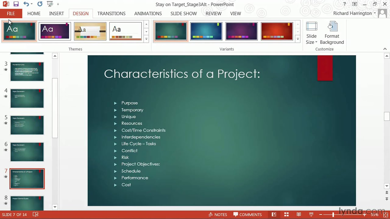 Powerpoint Tutorial: How To Change Templates And Themes | Lynda Regarding Powerpoint 2013 Template Location