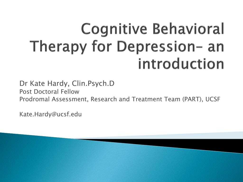 Ppt – Cognitive Behavioral Therapy For Depression– An For Depression Powerpoint Template