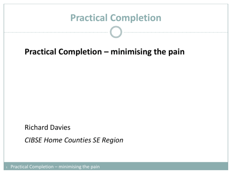 Practical Completion Certificate Template Jct