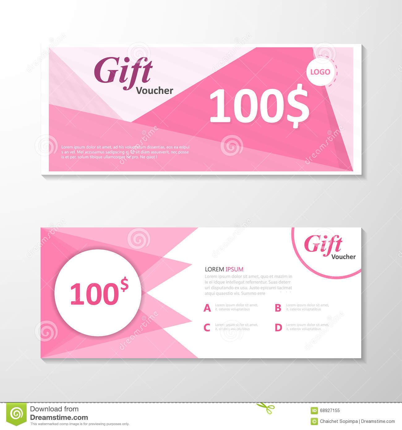 Premium Elegance Pink Gift Voucher Template Layout Design In Pink Gift Certificate Template