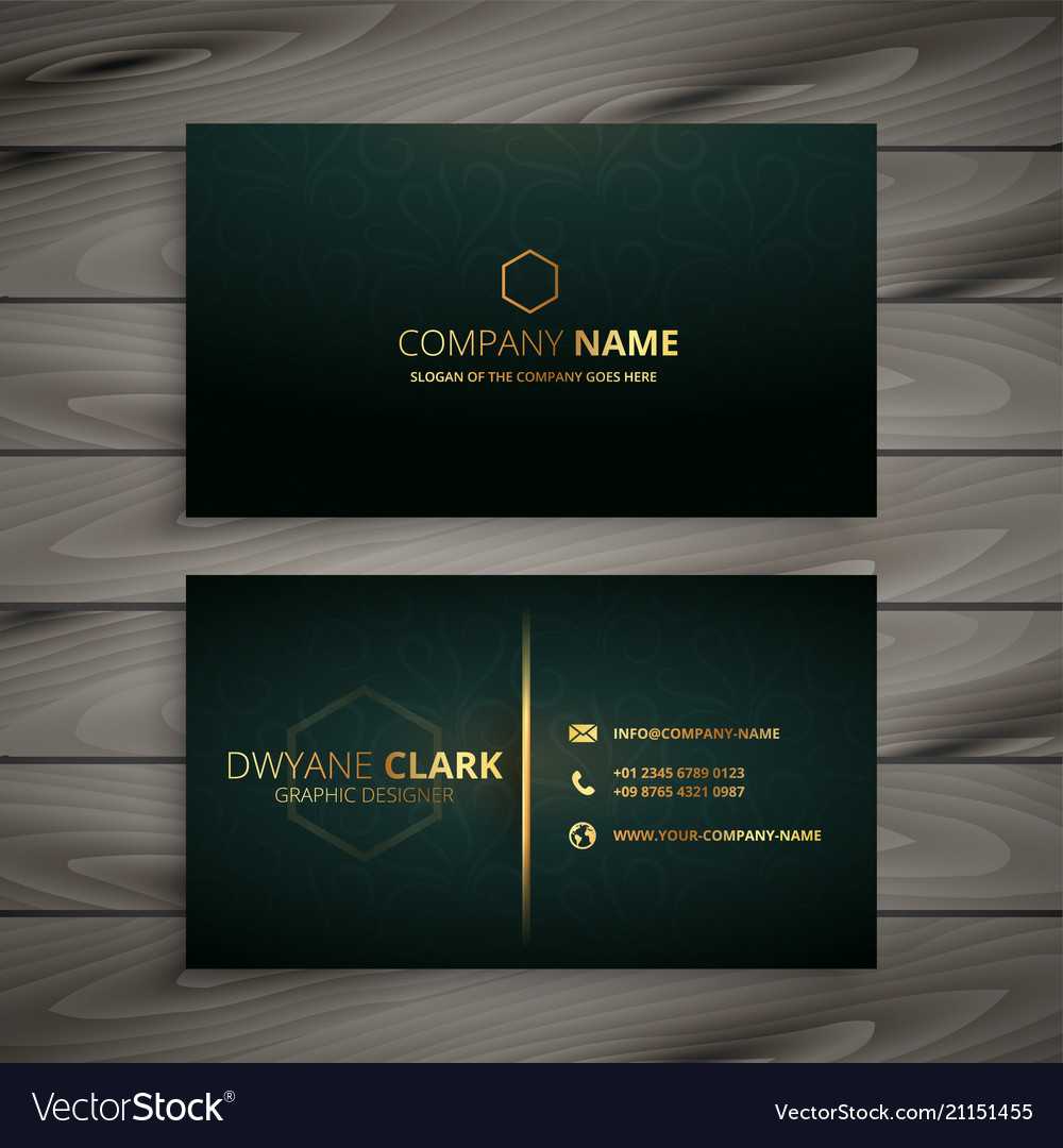 Premium Elegant Business Card Template In Buisness Card Templates