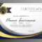 Premium Wavy Certificate Template Design | Certificate Within Award Certificate Design Template