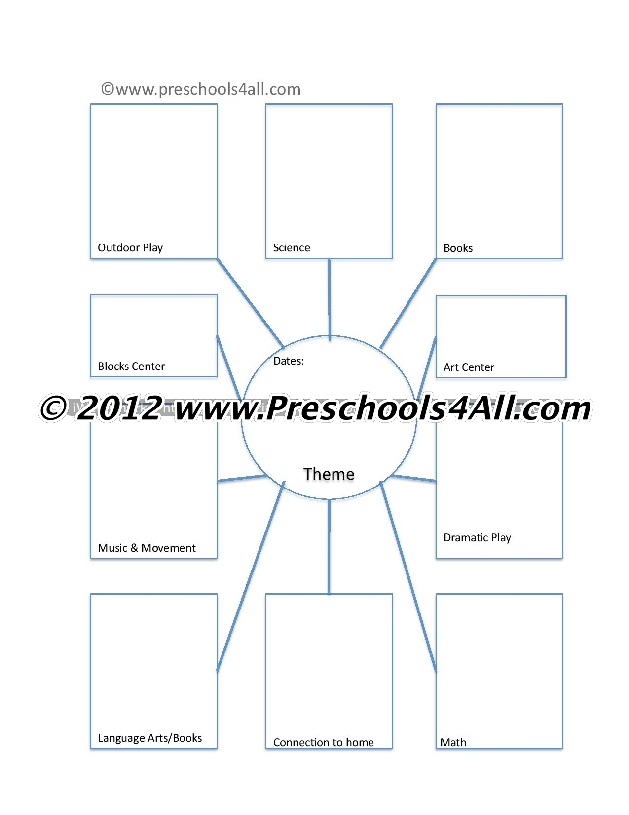 Preschool Lesson Plan Template – Lesson Plan Book Template With Blank Food Web Template