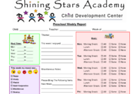 Preschool+Printable+Weekly+Progress+Reports+John+Blog with regard to Preschool Weekly Report Template