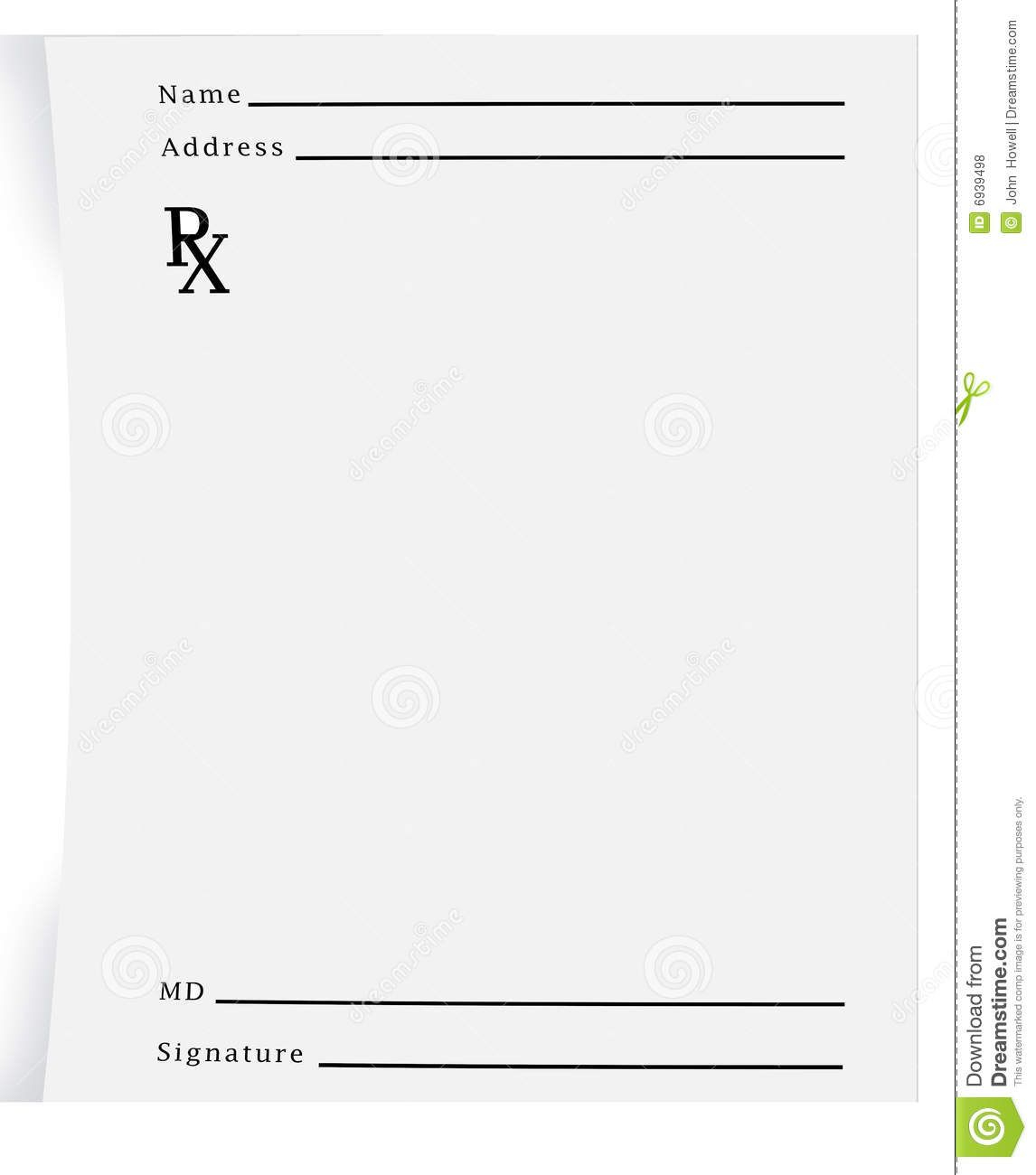 Prescription Pad Blank – Download From Over 27 Million High Regarding Blank Prescription Pad Template