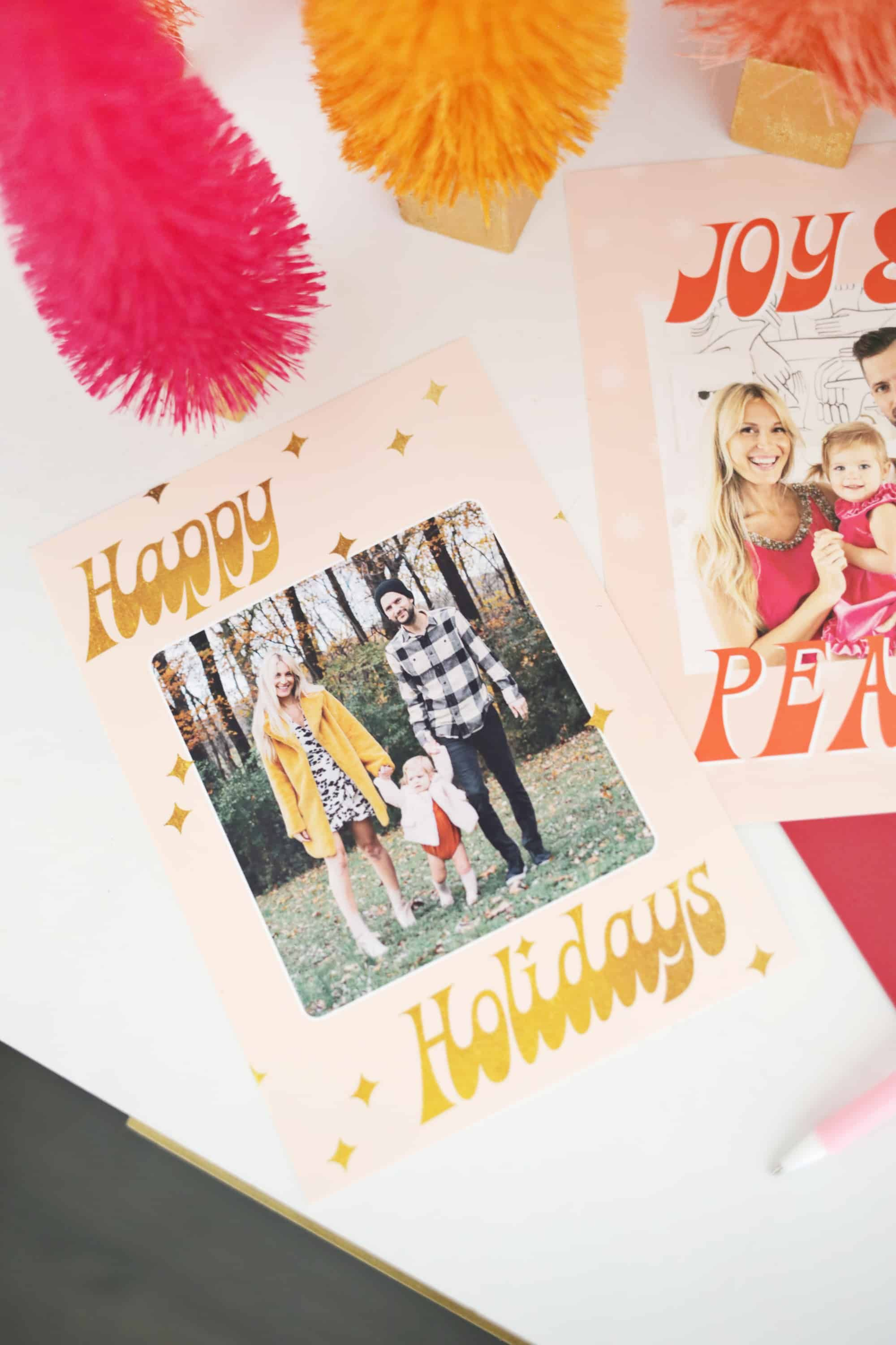 Print Your Own Holiday Cards (Free Template Included | Snail With Regard To Print Your Own Christmas Cards Templates