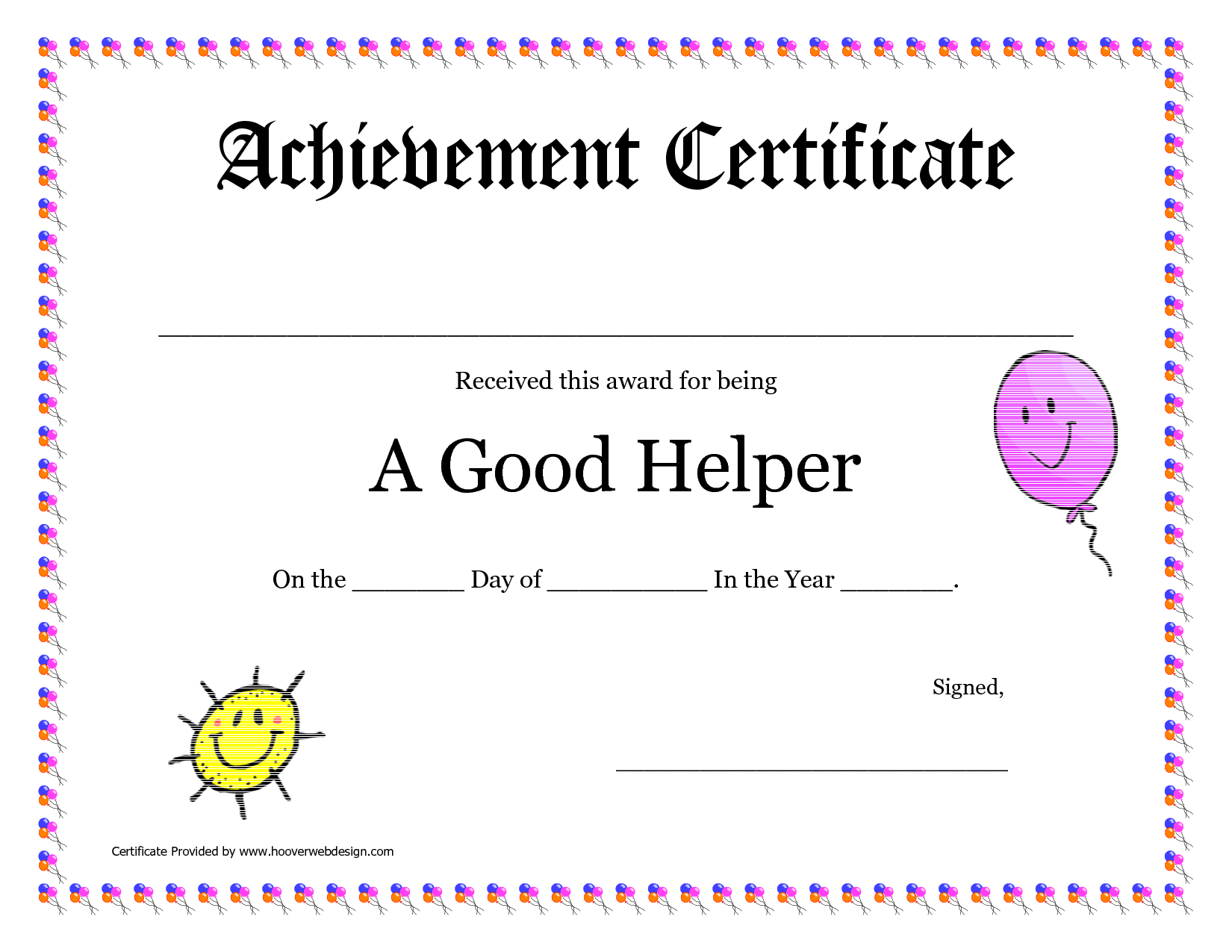 Printable Award Certificates For Teachers | Good Helper Inside Student Of The Year Award Certificate Templates