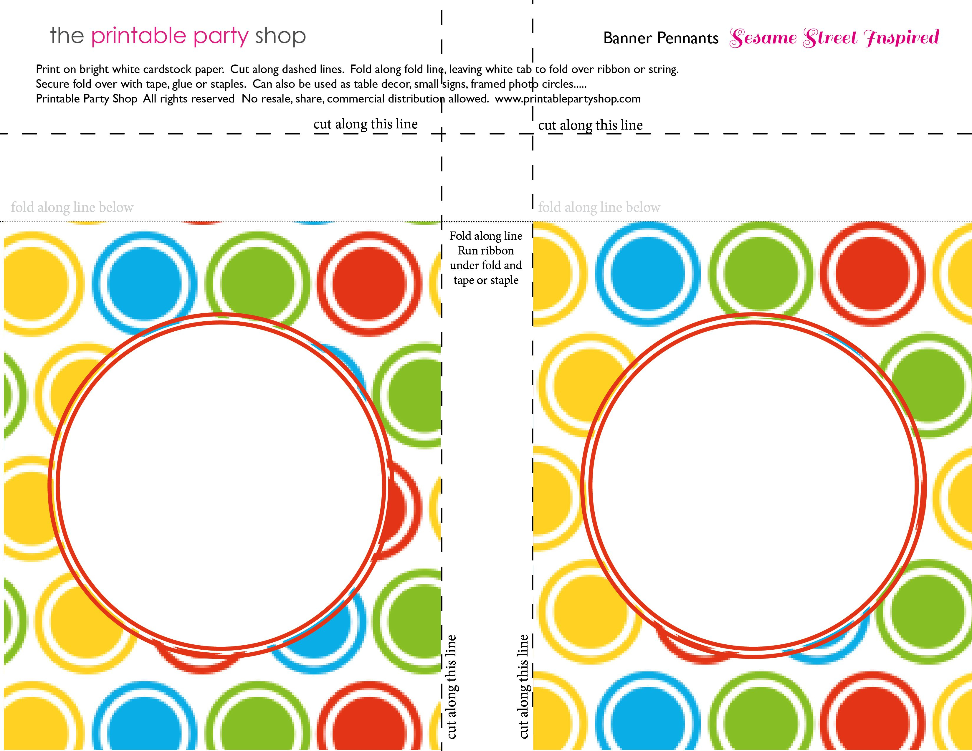 Printable Banners Templates Free | Banner Squares Big Dots Throughout Staples Banner Template