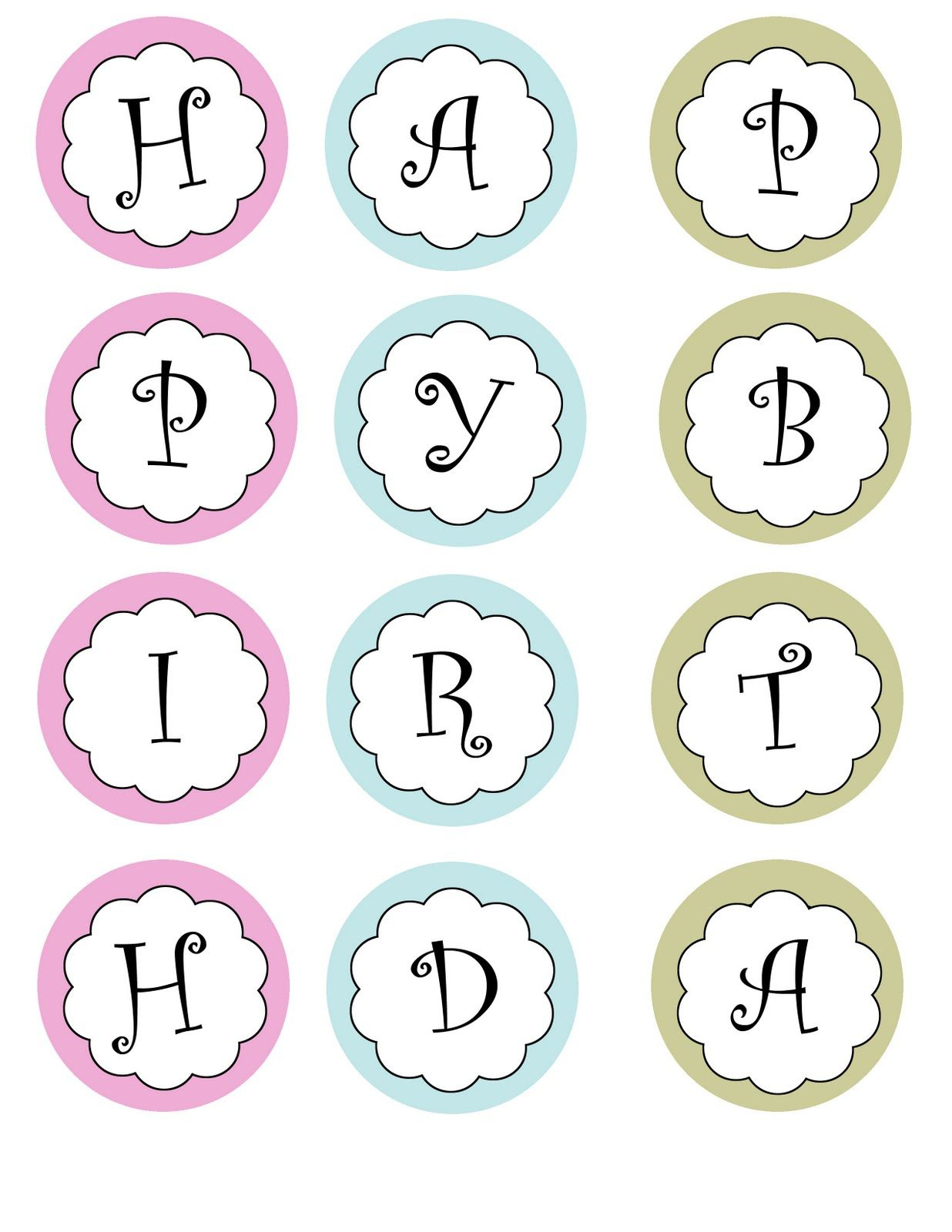 Printable Banners Templates Free | Print Your Own Birthday In Free Letter Templates For Banners