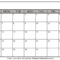 Printable Blank Calendar | Dream Calendars With Blank Calender Template