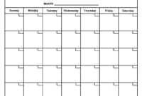 Printable Blank Calendar Template … | Organizing | Printable regarding Blank Calander Template