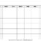 Printable Blank Calendar Templates Blank Monthly Calendar Regarding Blank Calander Template