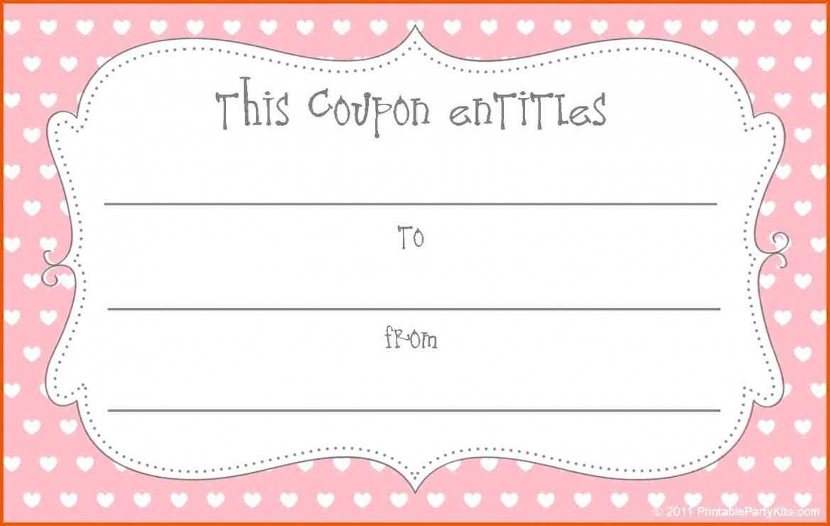 Printable Blank Coupons Template | <3 | Free Coupon Template With Blank Coupon Template Printable