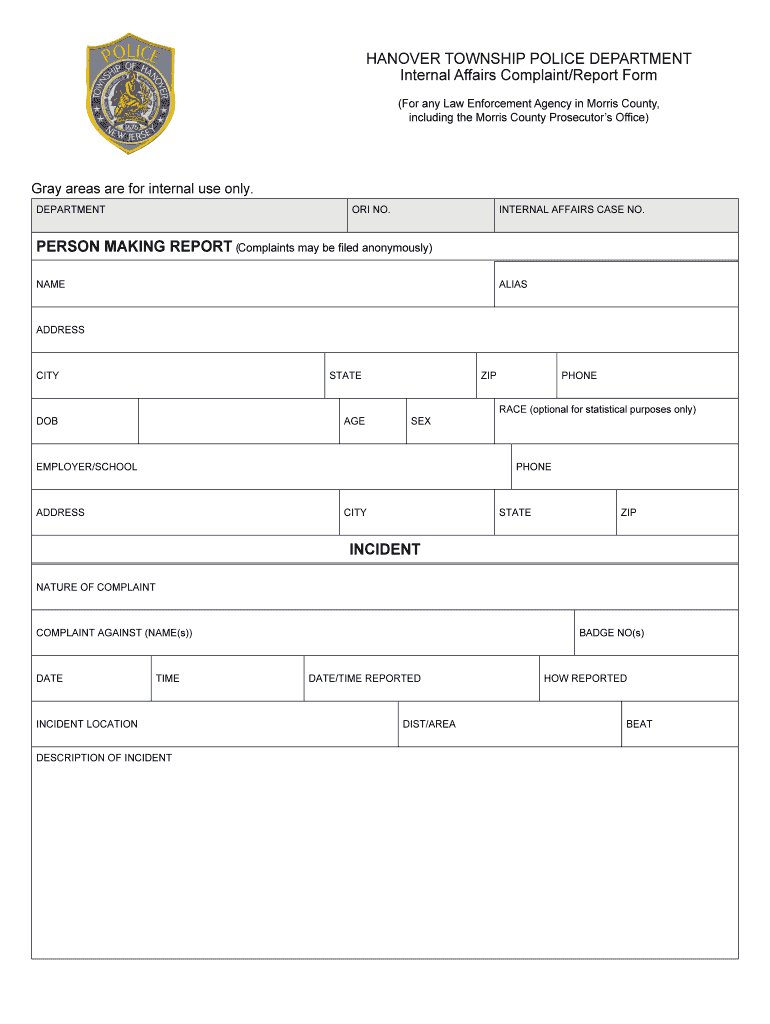 Printable Blank Police Report Forms – Fill Online, Printable Throughout Police Report Template Pdf