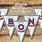 Printable "bon Voyage" Banner | Barnes Designs | Nautical Regarding Nautical Banner Template