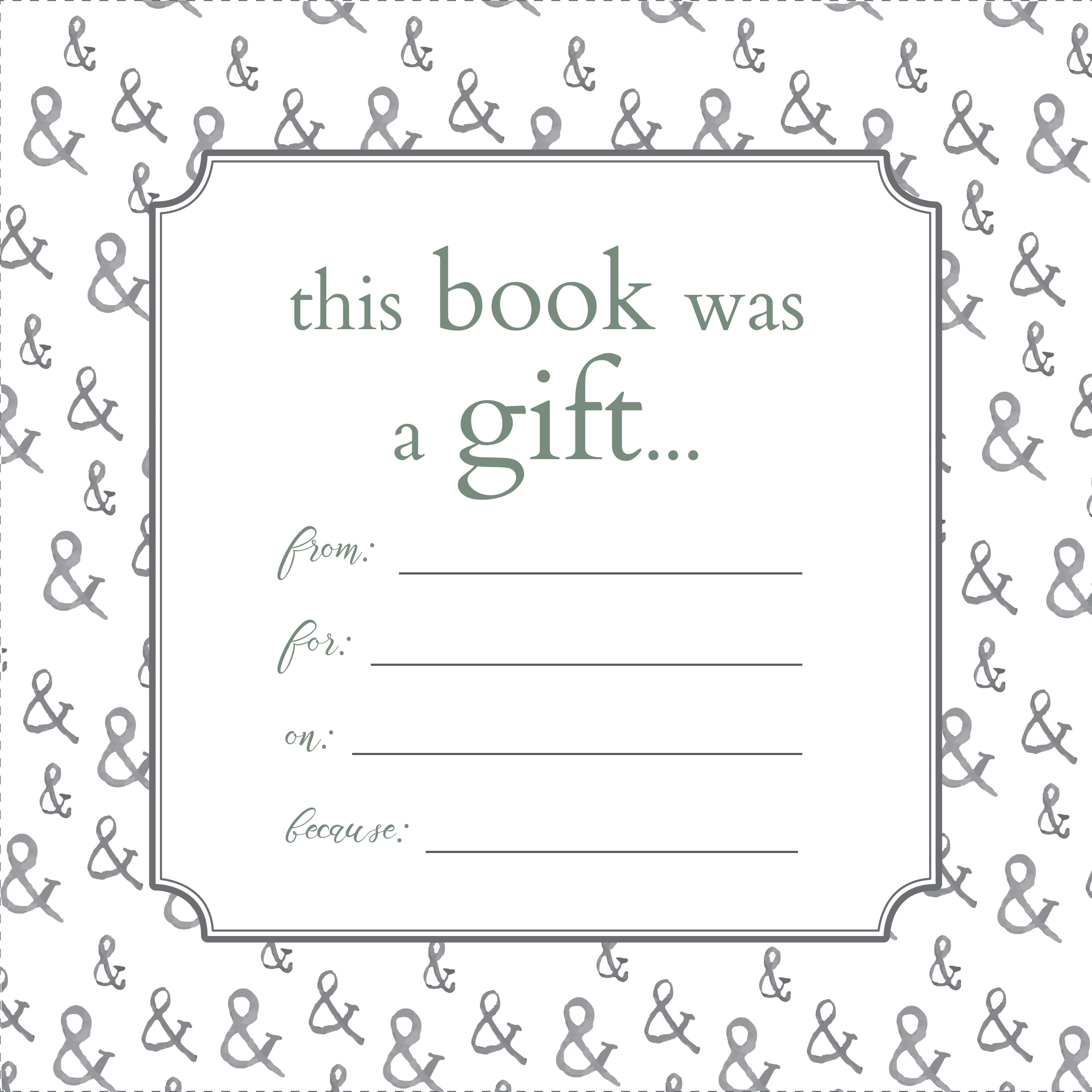 Free Printable Bookplate Template Word Printable Word Searches