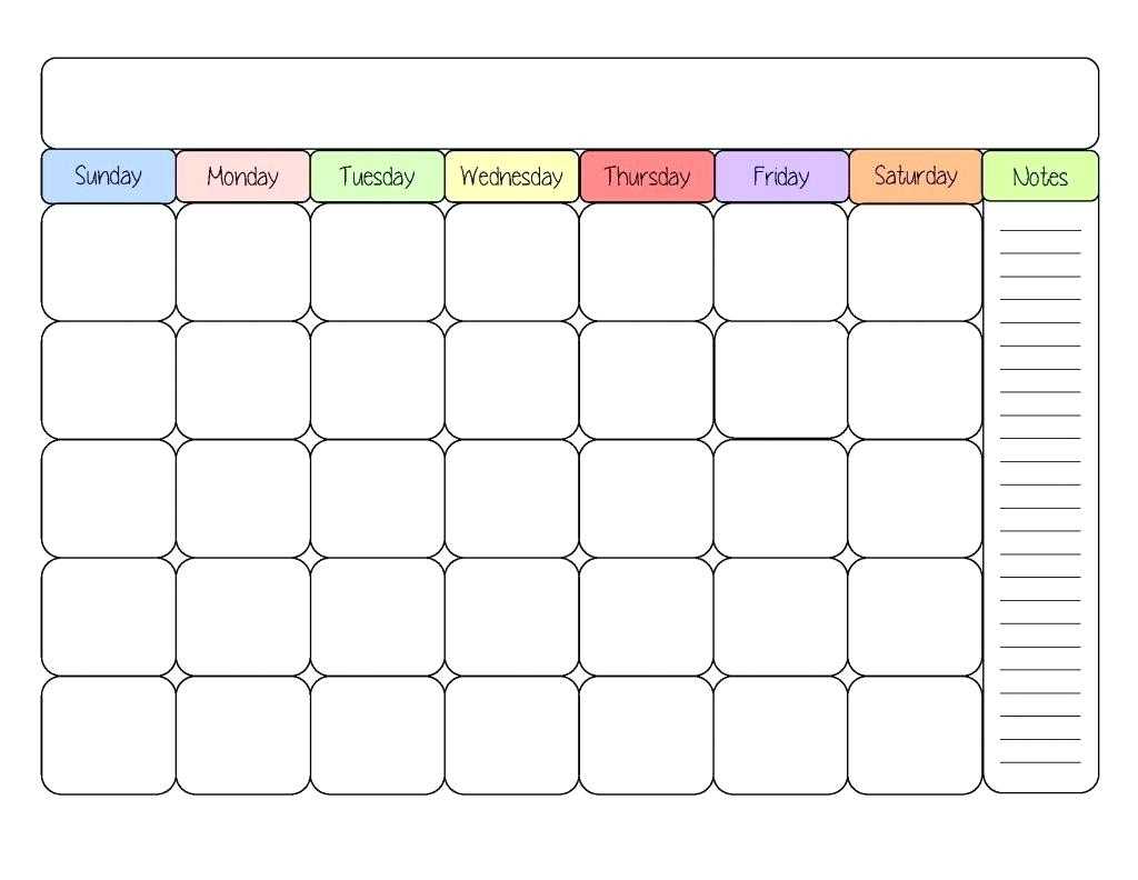 Printable Calendar Kid Friendly | Printable Calendar 2019 For Blank Calendar Template For Kids