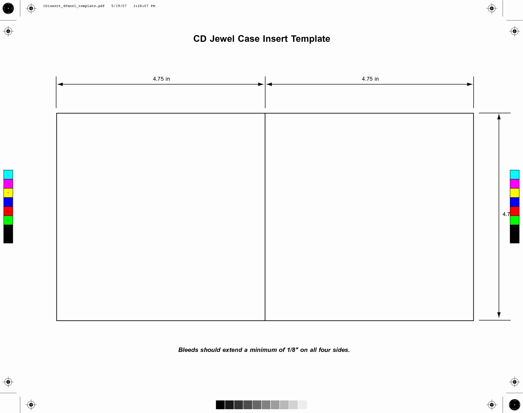 Printable Cd Sleeve Template For Blank Cd Template Word With Blank Cd Template Word