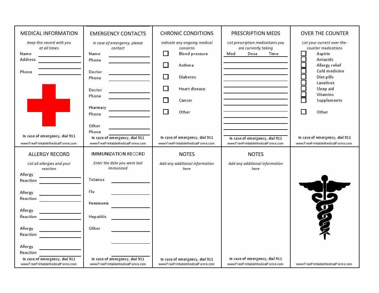Printable Emergency Card Template For Free Wallet Sized Regarding In