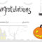 Printable Halloween Certificate – Great For Teachers Or For Intended For Halloween Costume Certificate Template