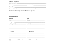 Printable Obituary Template | Fill In The Blank Obituary for Fill In The Blank Obituary Template