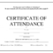 Printable Perfect Attendance Certificate Template | Free With Perfect Attendance Certificate Template