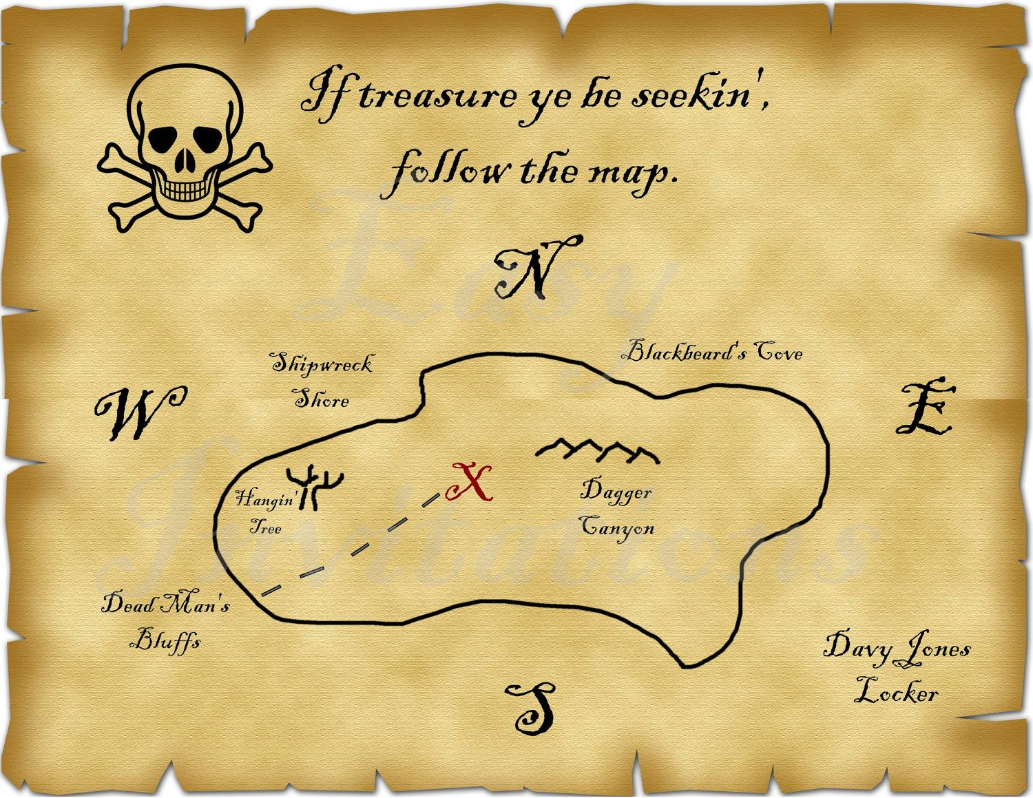 Printable Pirate Treasure Map Best Photos Of Template Blank Within Blank Pirate Map Template