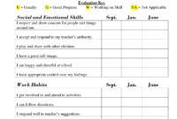 Printable Preschool Progress Report Template | Kg inside Preschool Progress Report Template
