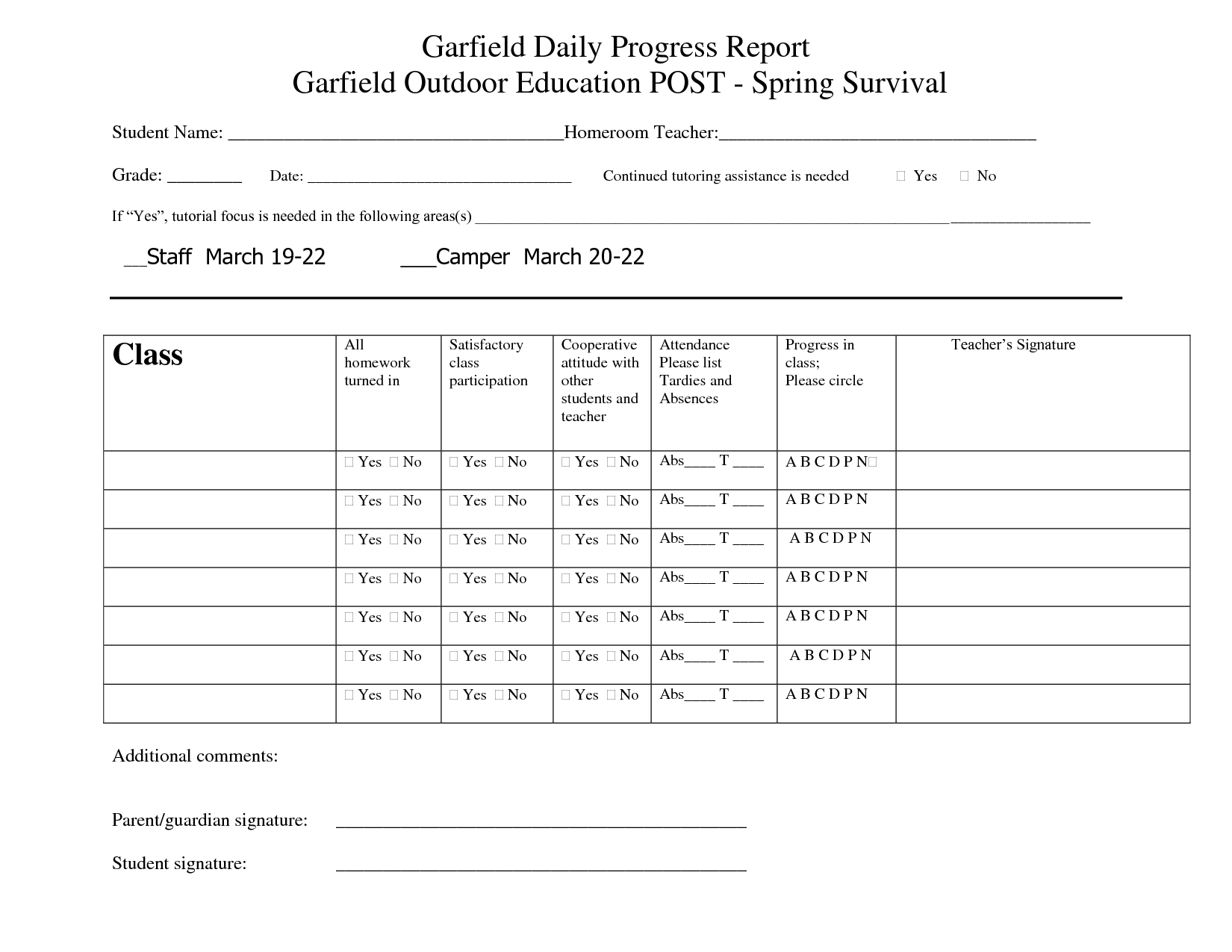 Printable Student Progress Report Template | Progress Intended For Educational Progress Report Template